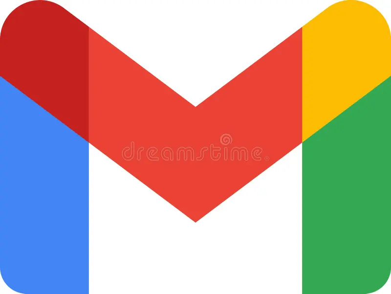 gmail logo icono google servicio de correo electrónico logotipo vector símbolo carácter web 302789383